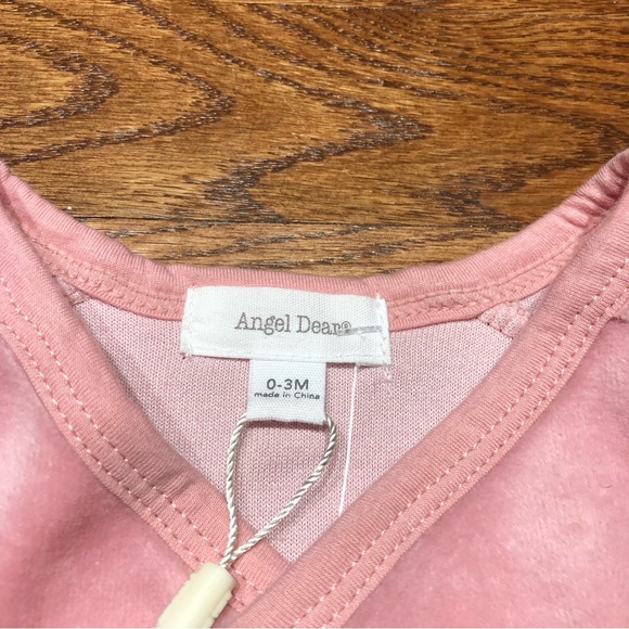NEW | Angel Dear | Blush Velour Kimono Coverall - Picture 6 of 7